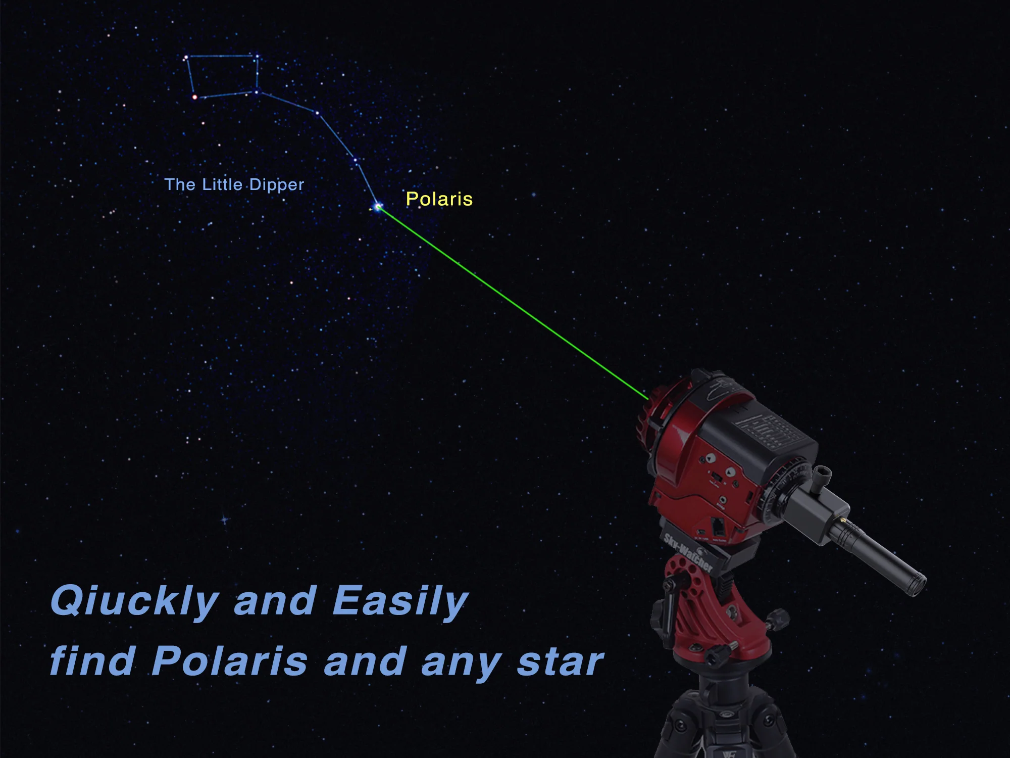 MSM Laser Kit- Skywatcher Star Adventurer GTi / Skywatcher Star Adventurer/Skywatcher Star Adventurer2i//Skywatcher Star Adventurer mini/iOptron Skyguider Pro - Image 3