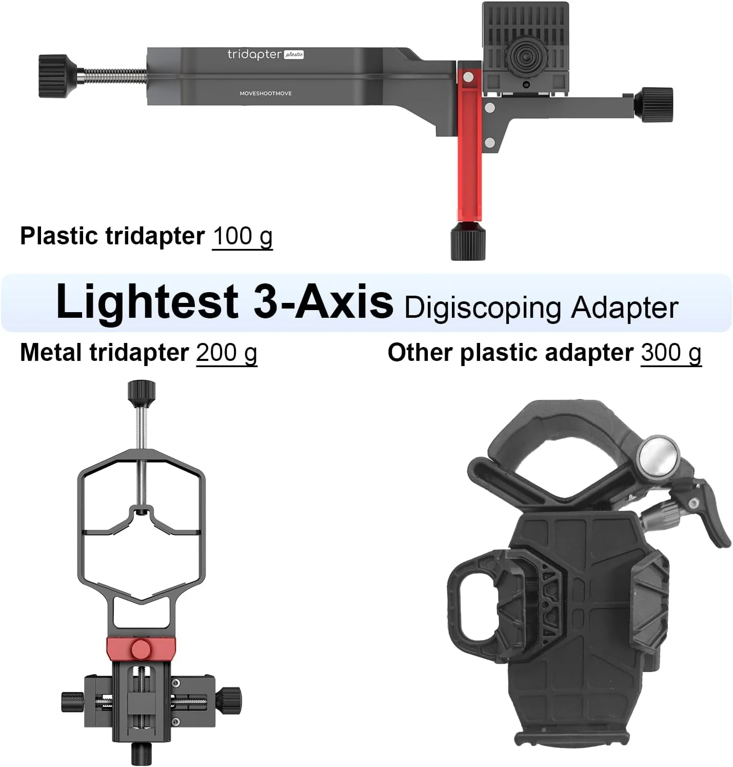 Ultra-lightweight Plastic Tridaptor😲The Lightest 3-Axis Adapter - Image 2