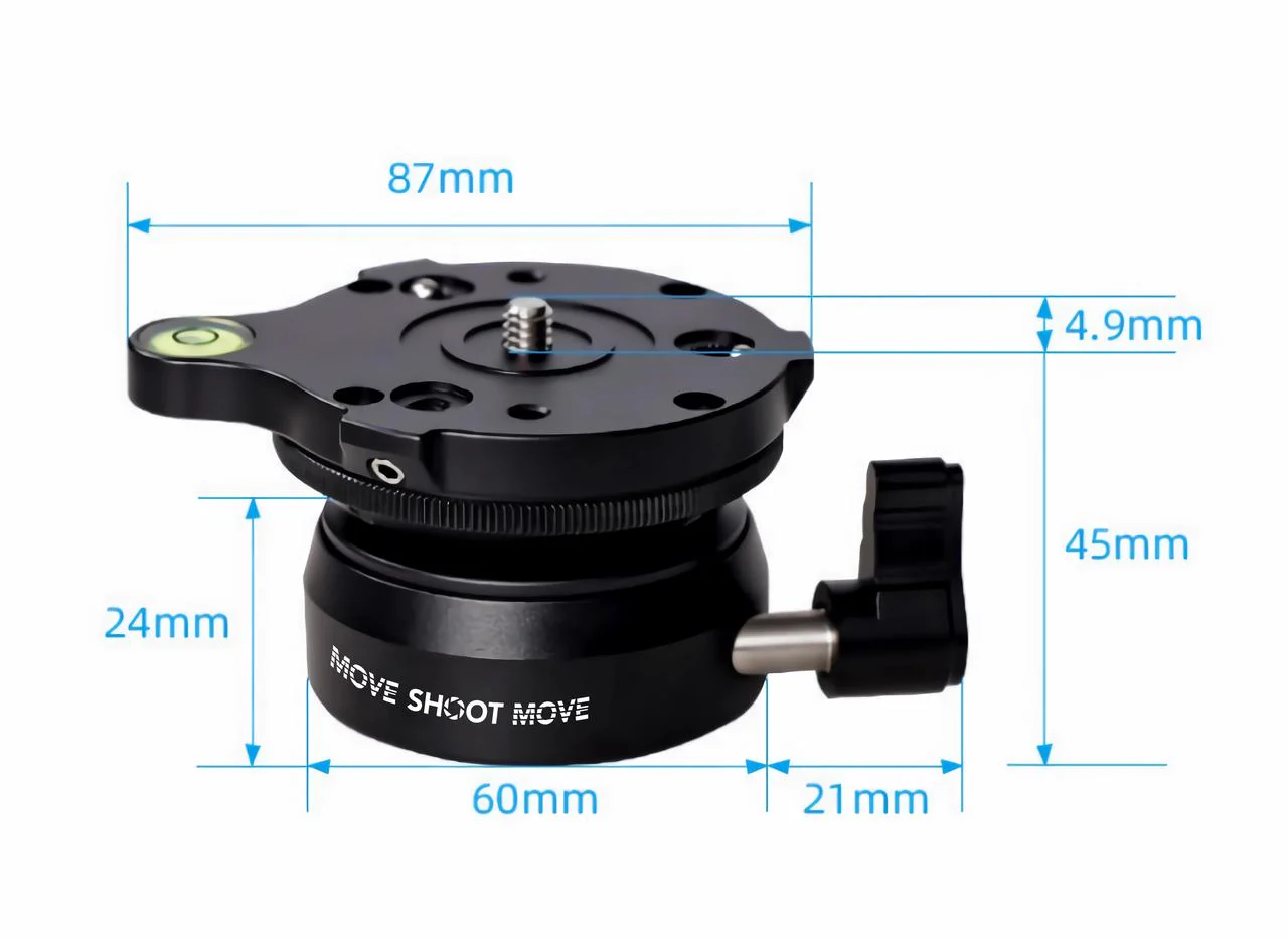 MSM Leveling Base with Bubble Level — Level Shots in Seconds, No Tripod Leg Adjustments Needed - Image 6