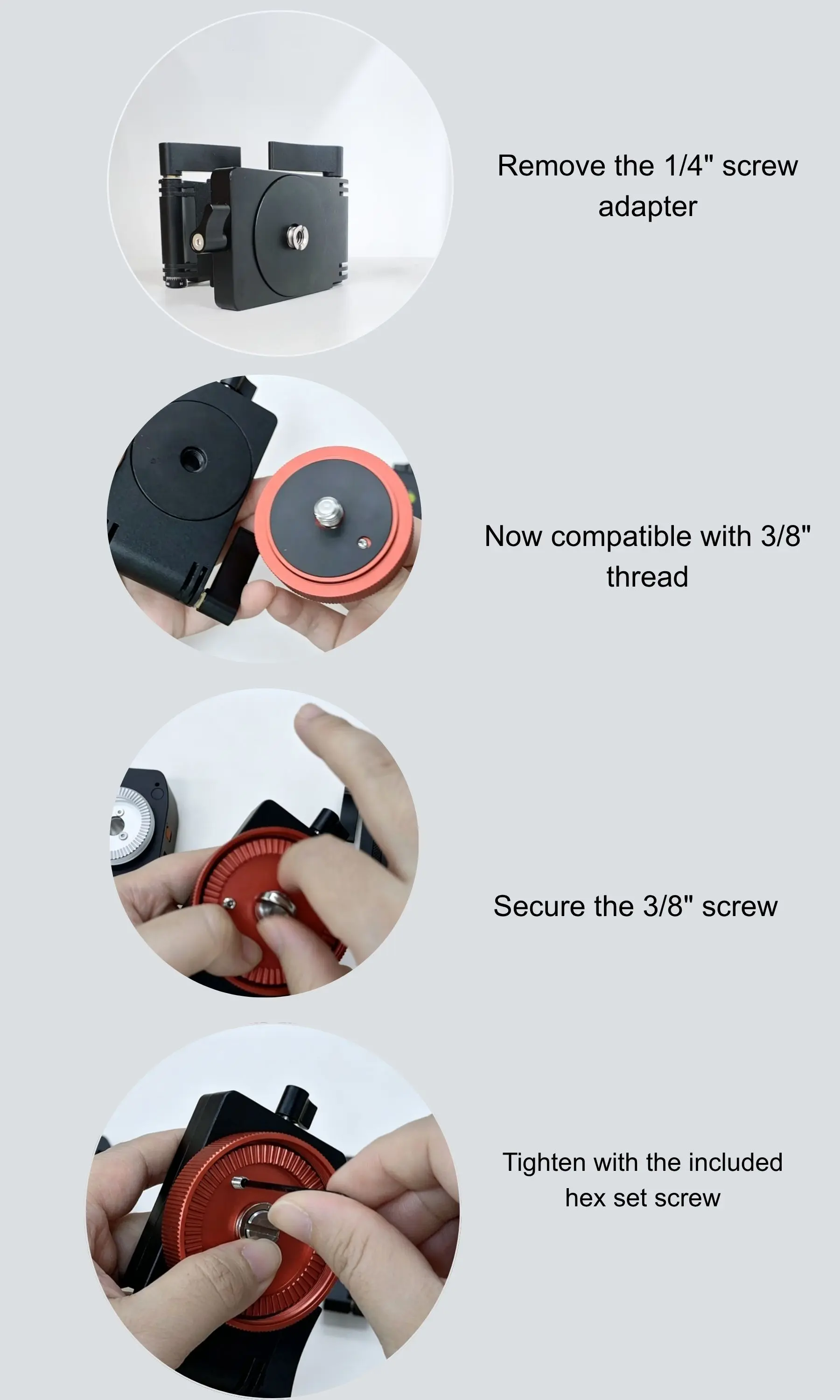 360Β° Flex Tilt & Pan Head - Z&V Mount Designed with Alyn Wallace, Buy Nice or buy Twice - The best gift for you and your loved ones π - Image 6